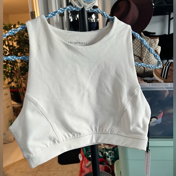 WeWoreWhat Other - NWT We Wore What Racerback Sports Bra - Off-white, size Small